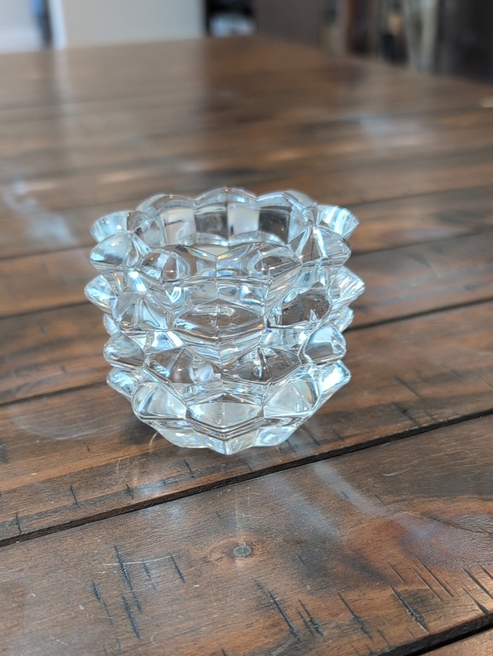 Tiffany & Co Crystal Pinecone Votive Candle Holder